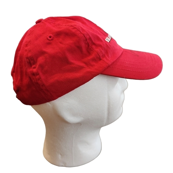 Vtg Signed Oswego Speedway Racer Budweiser Hat Greg Furlong #72 Red Hat Cap - Picture 6 of 10